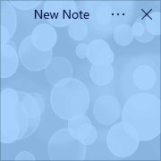 Simple Sticky Notes - Theme Bubbles - Screenshot [1]