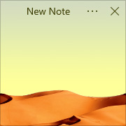 Simple Sticky Notes - Theme Desert - Screenshot [1]
