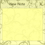 Simple Sticky Notes - Theme Fractal Twig - Screenshot [1]