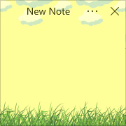 Simple Sticky Notes - Theme Grass - Screenshot [1]