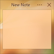 Simple Sticky Notes - Theme Orange Dream - Screenshot [2]