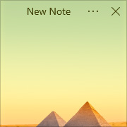 Simple Sticky Notes - Theme Pyramids - Screenshot [1]