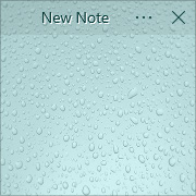 Simple Sticky Notes - Theme Water Drops - Screenshot [1]