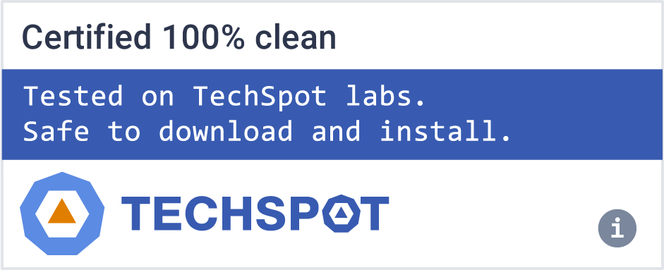 Techsport Certified 100% Clean Award