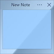Simple Sticky Notes - Tema Chrome Gradient - Captura de pantalla [1]