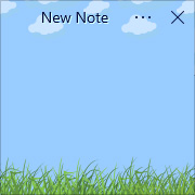 Simple Sticky Notes - Tema Grass - Captura de pantalla [2]