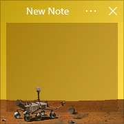 Simple Sticky Notes - Tema Mars Curiosity Rover - Captura de pantalla [1]
