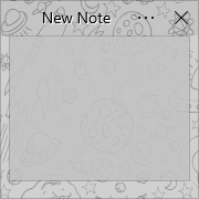 Simple Sticky Notes - Tema Meteor - Captura de pantalla [1]